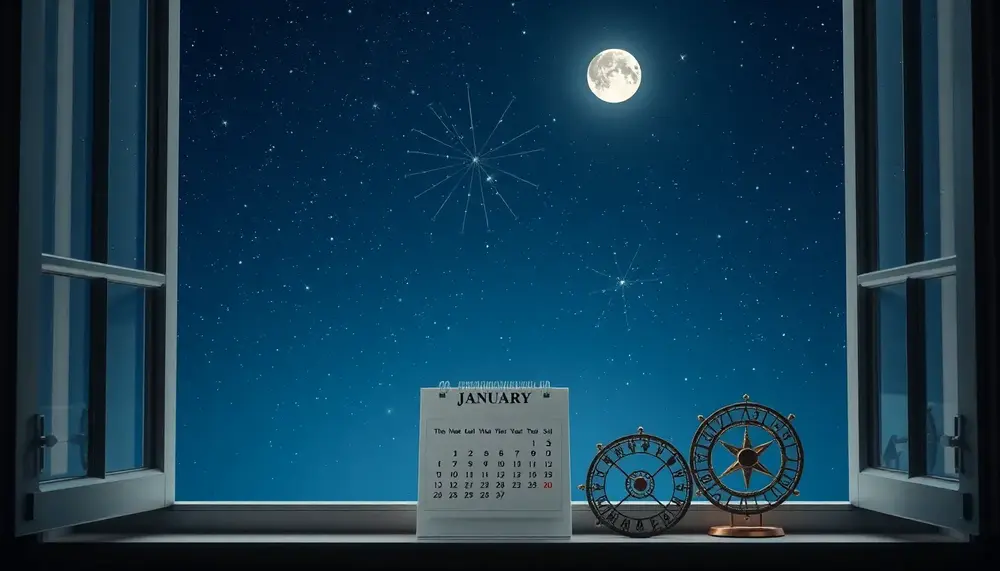 Astrologie im Januar 2024: Ein neues Jahr, neue Chancen, neue Sterne