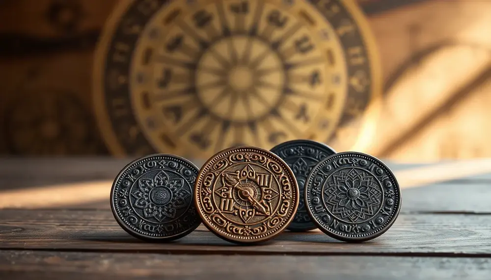 Die Bedeutung der Tarotkarte Drei Münzen