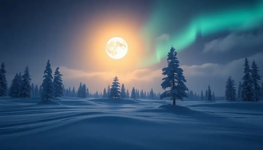 Entdecken Sie die Geheimnisse des Vollmonds 2025 in Lappland