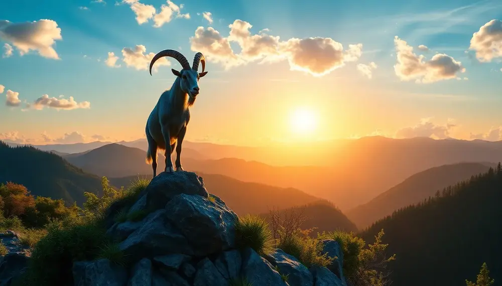 Steinbock mit Aszendent Schütze: Eine Verbindung von Ehrgeiz und Optimismus